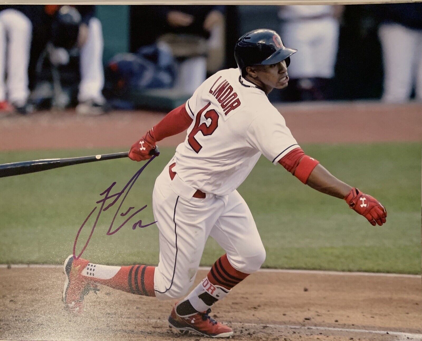 fransisco lindor Signed 8x10 Photo Poster painting Pic Auto