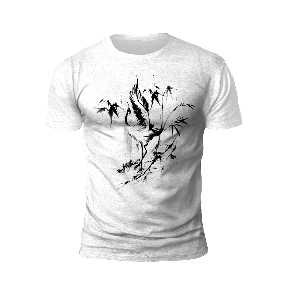Ink Bamboo: Traditional Art T-Shirt