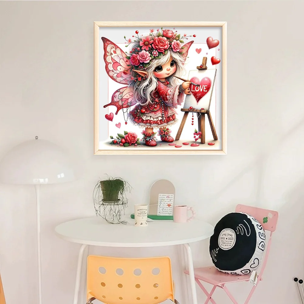 11CT Full Stamped Cross Stitch - Fairy(Canvas|45*45CM)