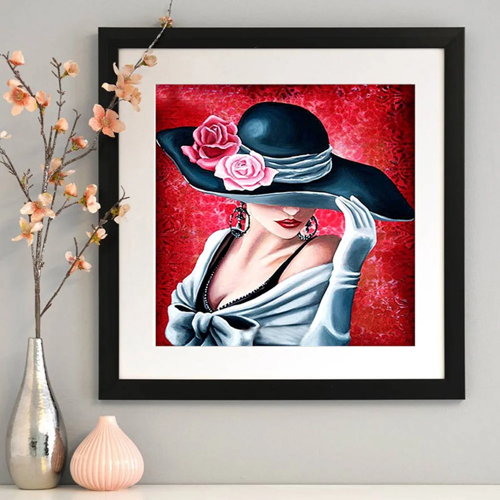 Diamond Painting - Full Round Drill - Lady(30*30cm)