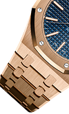 Rose Gold 904L Steel Dark Blue Dial - Watch - 41 mm