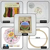 【Limited Stock Sale】Dutch Tulips-DIY Embroidery Kit with Pattern Cotton Threads Needles Hoop 35*35cm/13.78*13.78in tapestrymarket