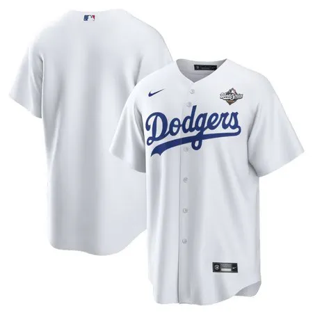 Men's Los Angeles Dodgers  White 2025 World Series Home Replica Jersey