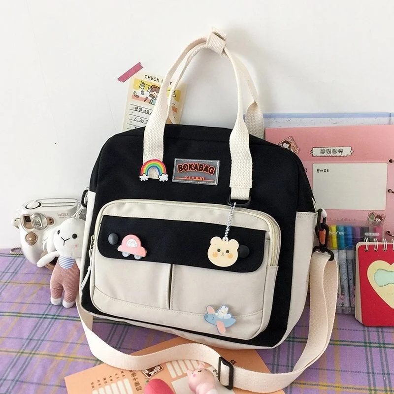 Women Small Cute Rabbit Backpack Female Student College Schoolbag Girls Badge Book Backpack Kawaii Ladies Fashion Shoulder Bags 1223