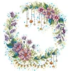 Fairy Garland - 14CT Counted Cross Stitch 36*40cm/14.17*15.75in