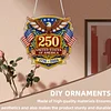 Diamond Painting Single-Sided Acrylic USA 250th Hanging Pendant Sun Catcher for Home Garden Wall Door