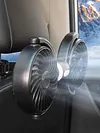 Dual Head Car Fan for Backseat 3 Speed Separate Control USB Air Circulation Fan 360 Degree Rotatable for Sedan SUV RV Truck Vehicle