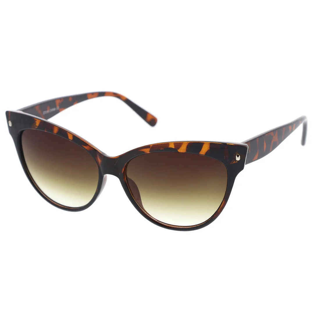 Women's Mod Oversize Horn Rimmed Cat Eye glasses 52mm