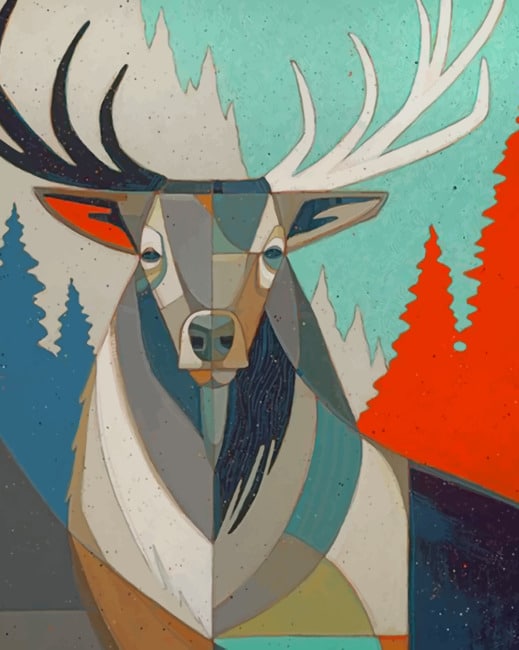 

Pop Art Elk – Paint By Numbers - 40*50CM, 501 Original
