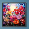 Diamond Painting-DIY Full Round Drill Stained Glass Art Flower