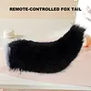 Remote Control Electric Car Tail Universal Cute Fuzzy Wagging Moving Tail Easy To Install for Auto Trunk Charm Cosplay Accessory
