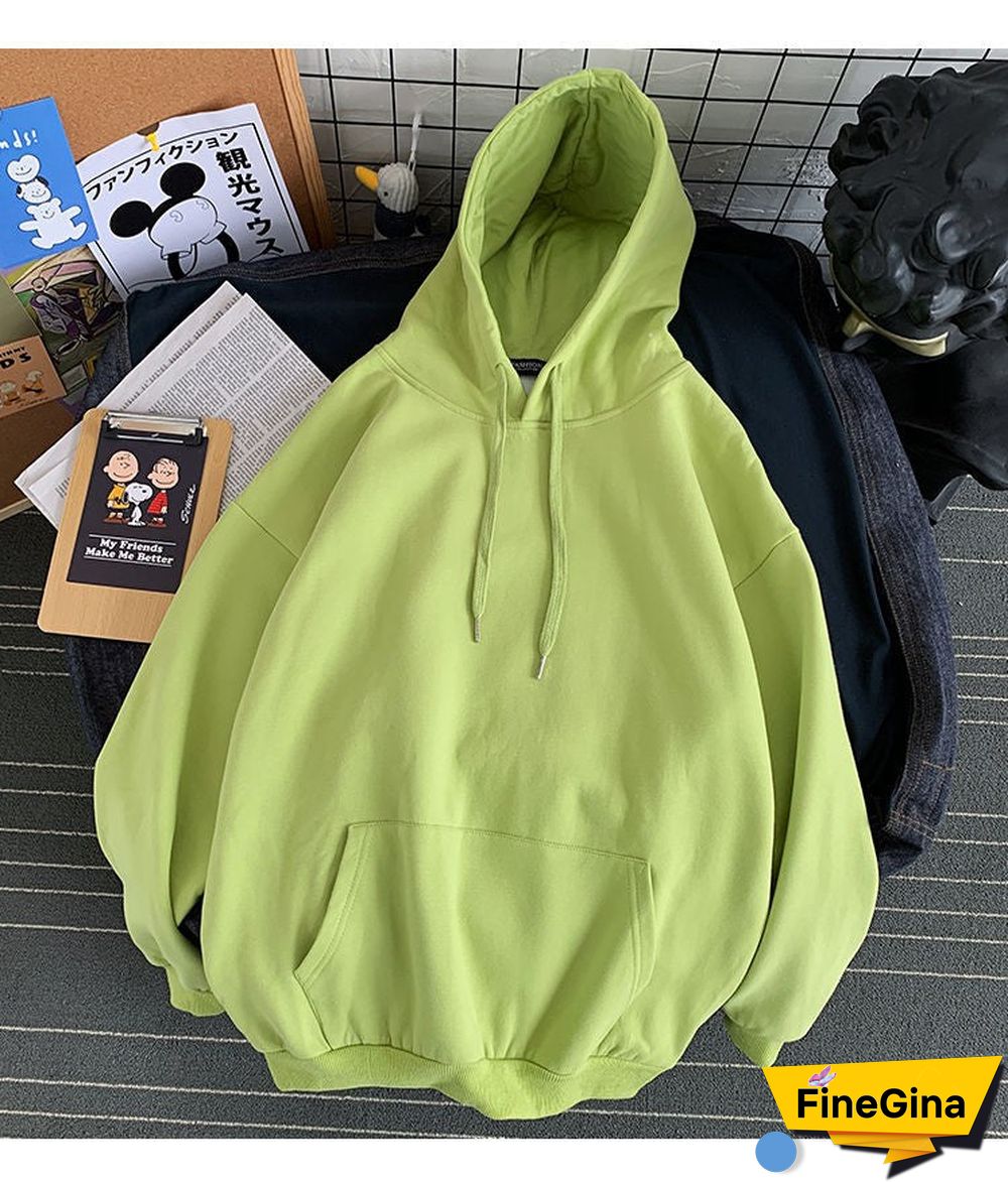 Womens Oversized Hoodies Thin and Thick Hoodie Harajuku Casual Couple Sweatshirts Autumn