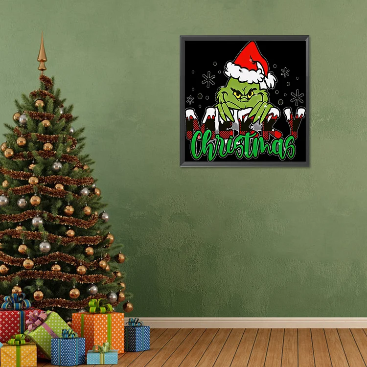 Grinch Christmas Diamond Wall Painting 