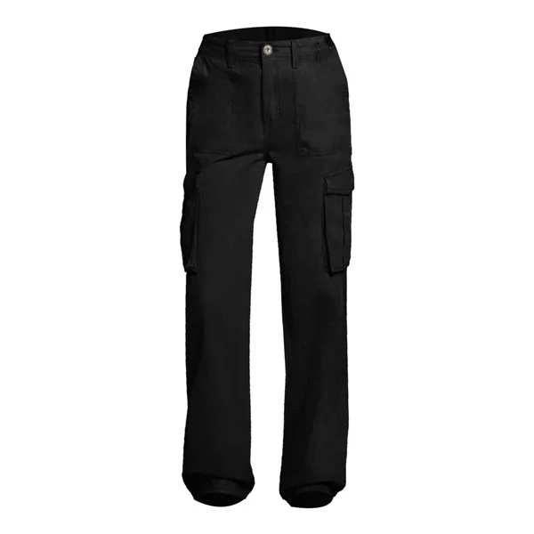 Adjustable Straight Fit Cargo Pants