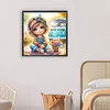 Diamond Painting -DIY Round Drill Cute Big Eyes Girl