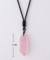 Natural Amethyst Hexagonal Prism Pendant | Pendulum Necklace: Encounter Mystery and Romance