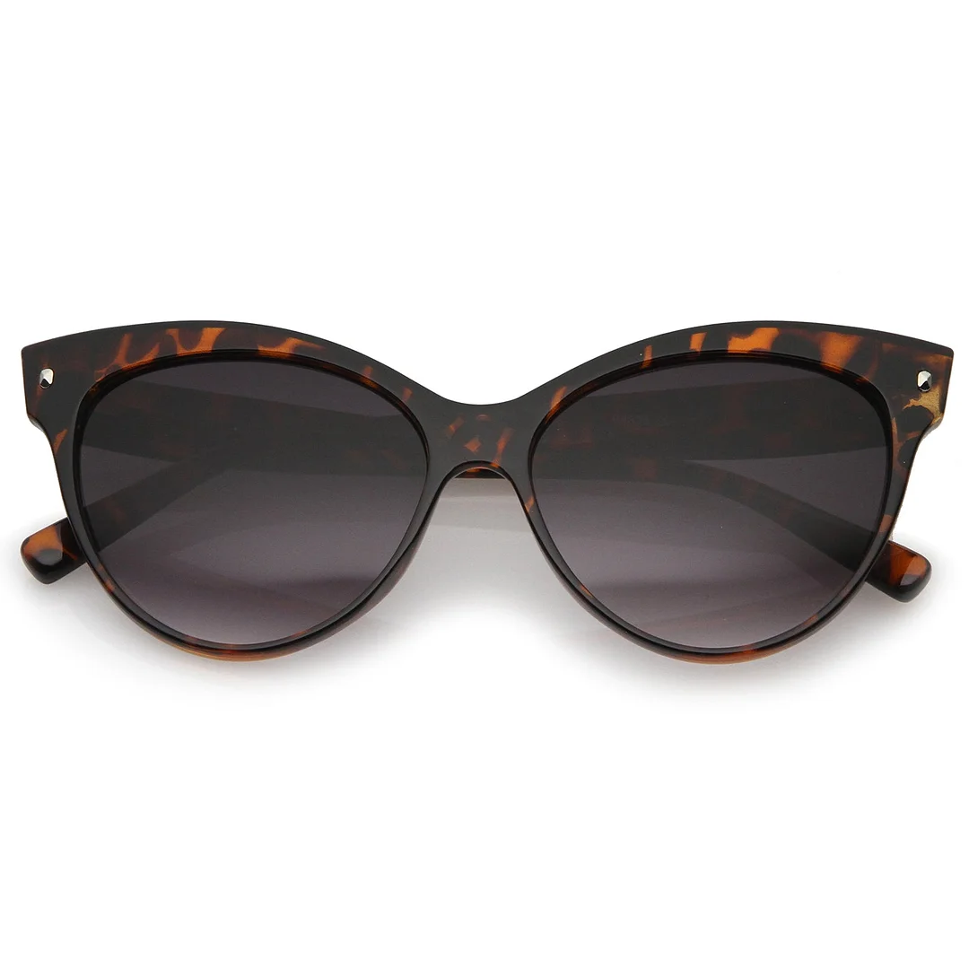 Women's Mod Oversize Horn Rimmed Cat Eye glasses 52mm