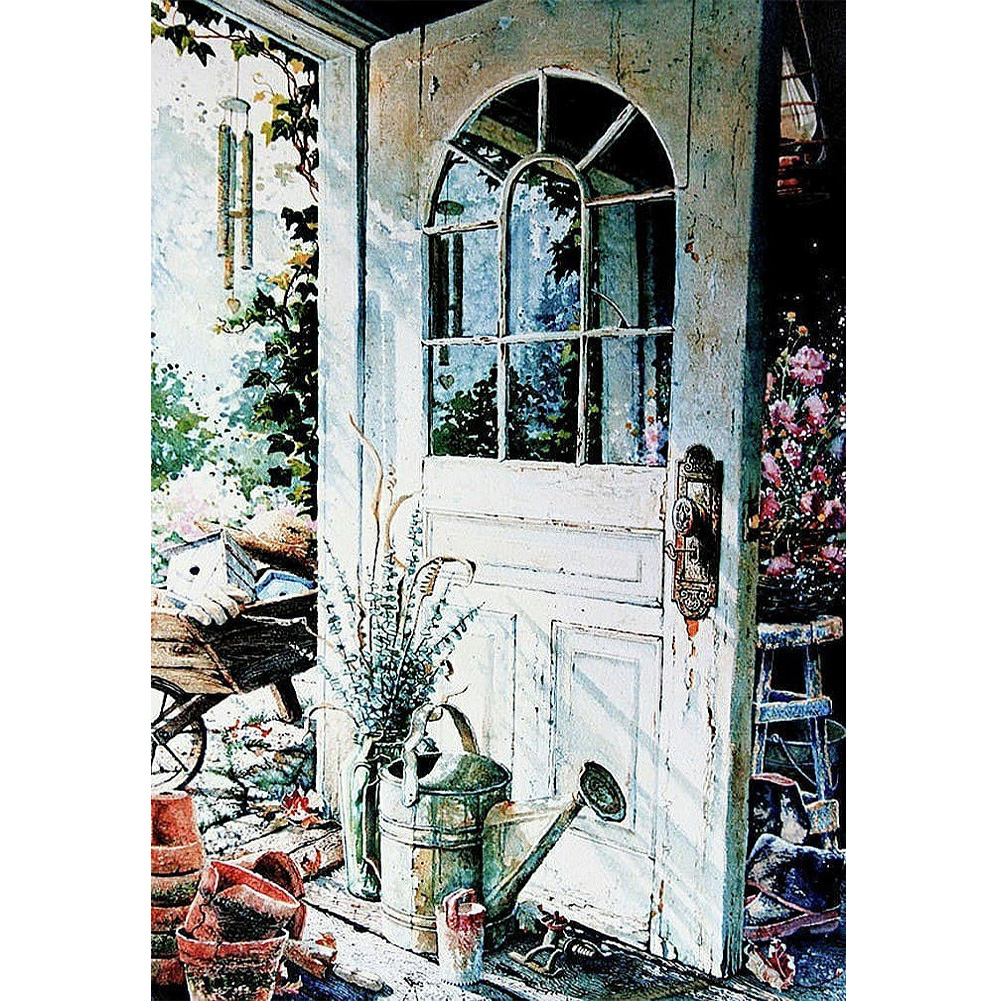 

Old Time Corner - Round Drill Diamond Painting - 30*45CM, 501 Original