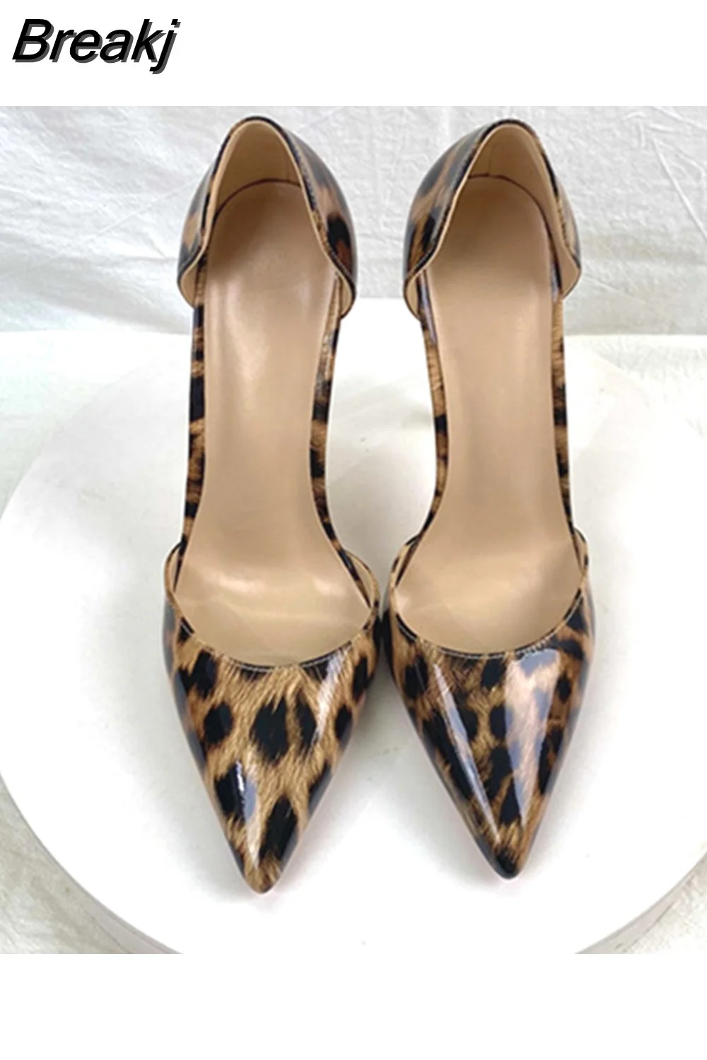 Breakj Print Sexy Women Pumps Shoes Women High Heels Pointed Toe Wedding Shoes 12cm Chaussure Femme QP023 ROVICIYA