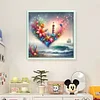 Heart Flower Lighthouse By Sea-11CT Stamped Cross Stitch 40*40cm