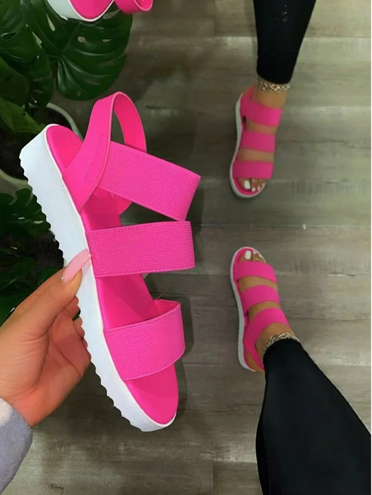 35-43 Women Platform Sandals Summer 2021 Female Shoes Woman Fashion Open Toe Sandals Ankle Strap Woman Sandals Thick Shoes