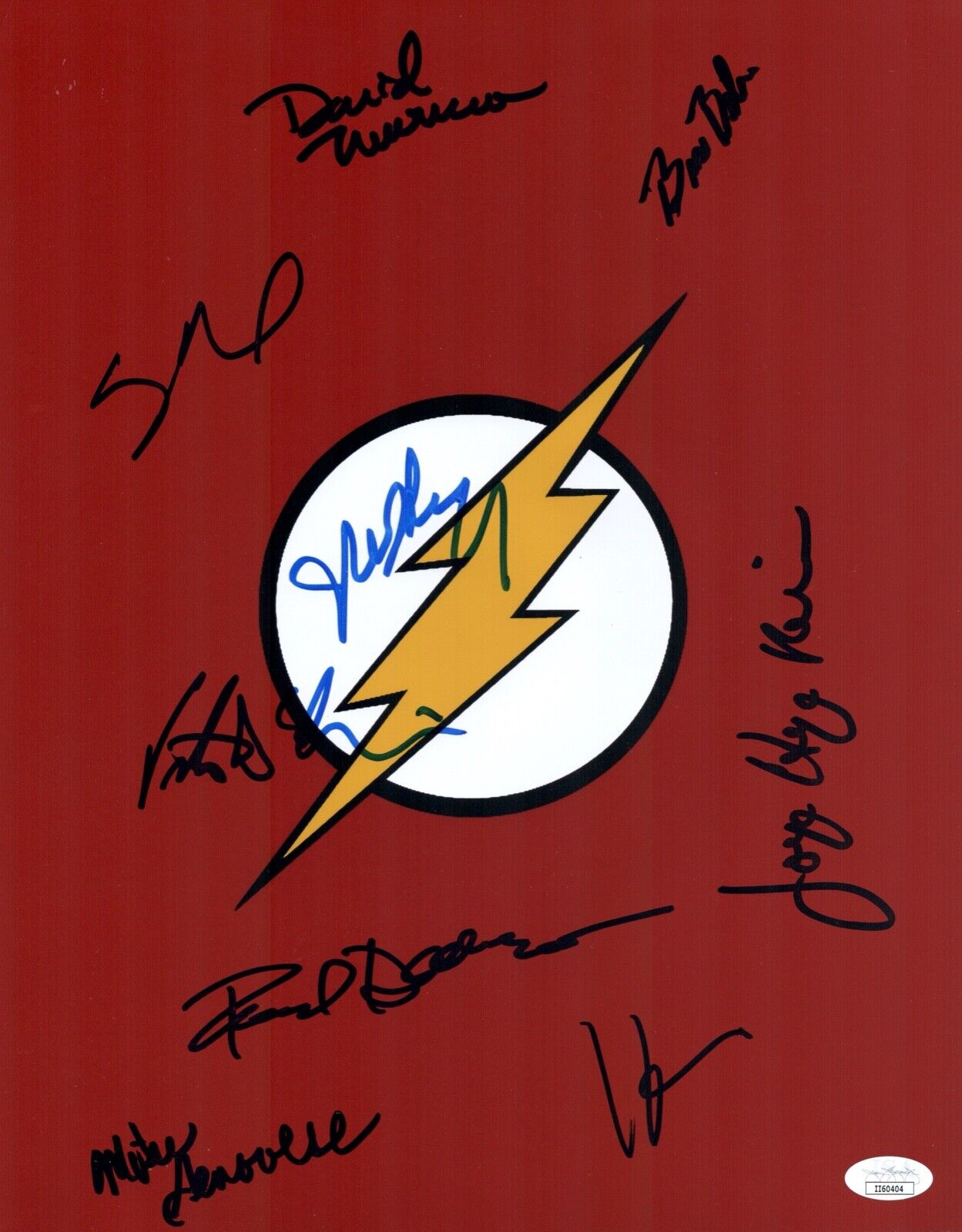 JOHN WESLEY SHIPP Cast X9 Signed 90s FLASH 11x14 Photo Poster painting Autograph JSA COA Cert