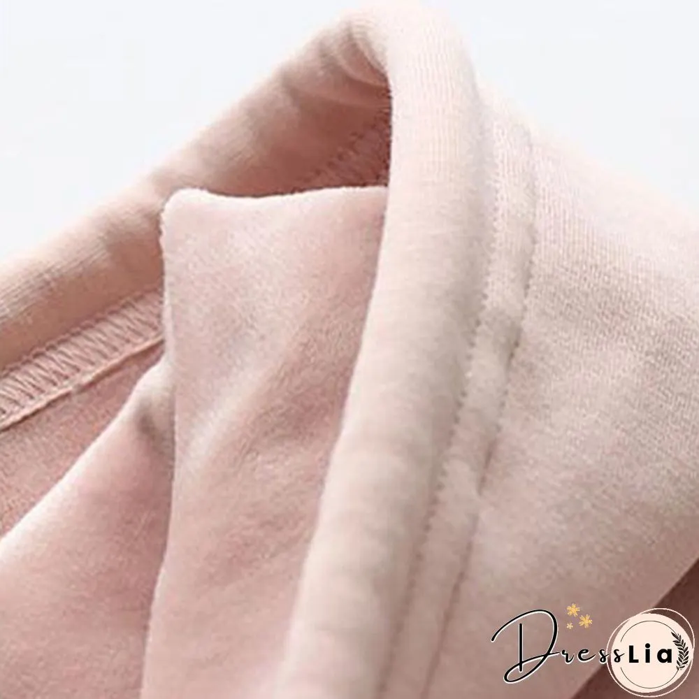 Women Fashion Corduroy Hoodies Female Solid Color Embroidery Hooded Tops Tracksuit