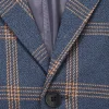 Business plaid non-iron wear-resistant suit jacket