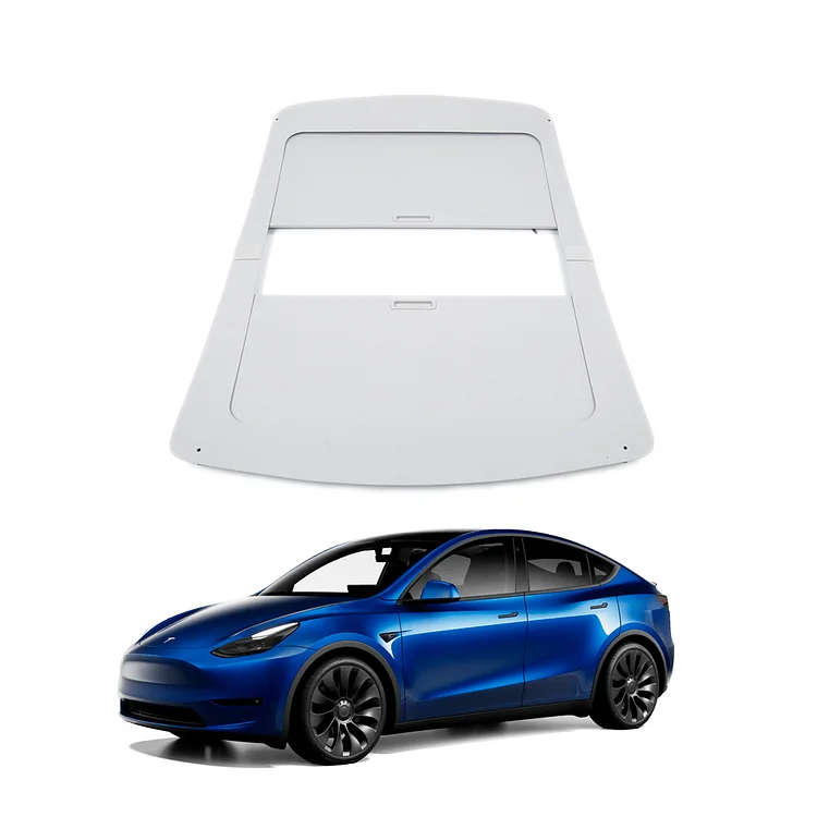 Magnetic Suction Telescopic Integrated Sunshade fit Tesla Model Y Retractable Sunshade for Tesla Interior Accessories ITN Auto