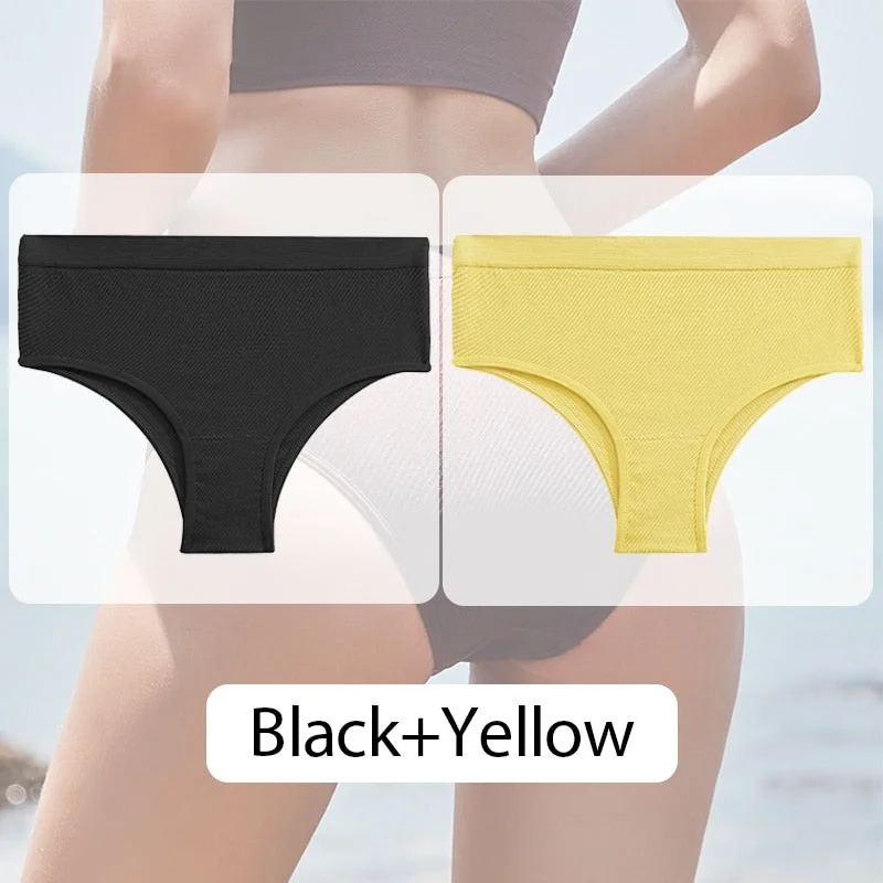FINETOO Women Seamless Panties M-XL Low Waist Briefs Ladies Comfortable Underpants Sexy Girls Underwear Female Lingerie 6 Colors