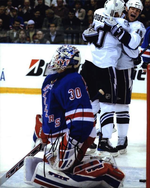 Adam Hal signed New York Rangers NHL hockey 8x10 Photo Poster painting W/Cert Autographed A0001