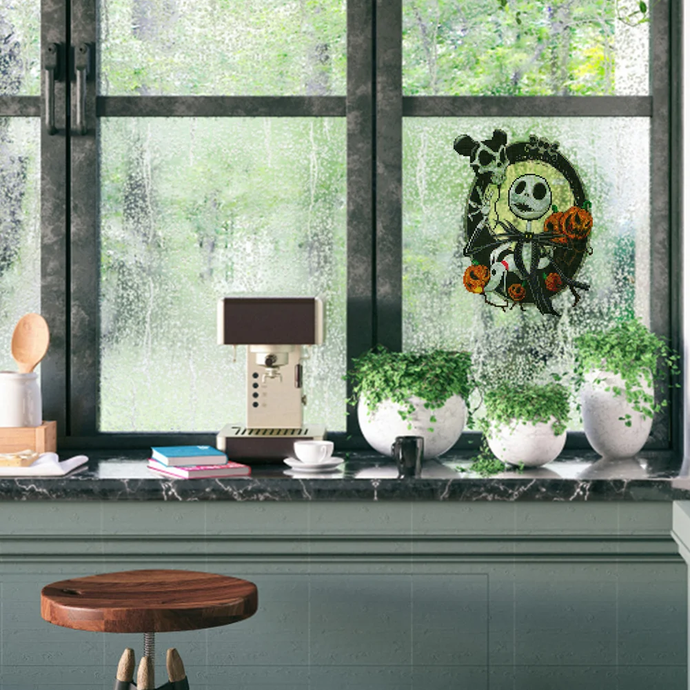 Halloween Elemen Gift Diamond Mosaic Stickers 30X40cm (Night Living Dead)