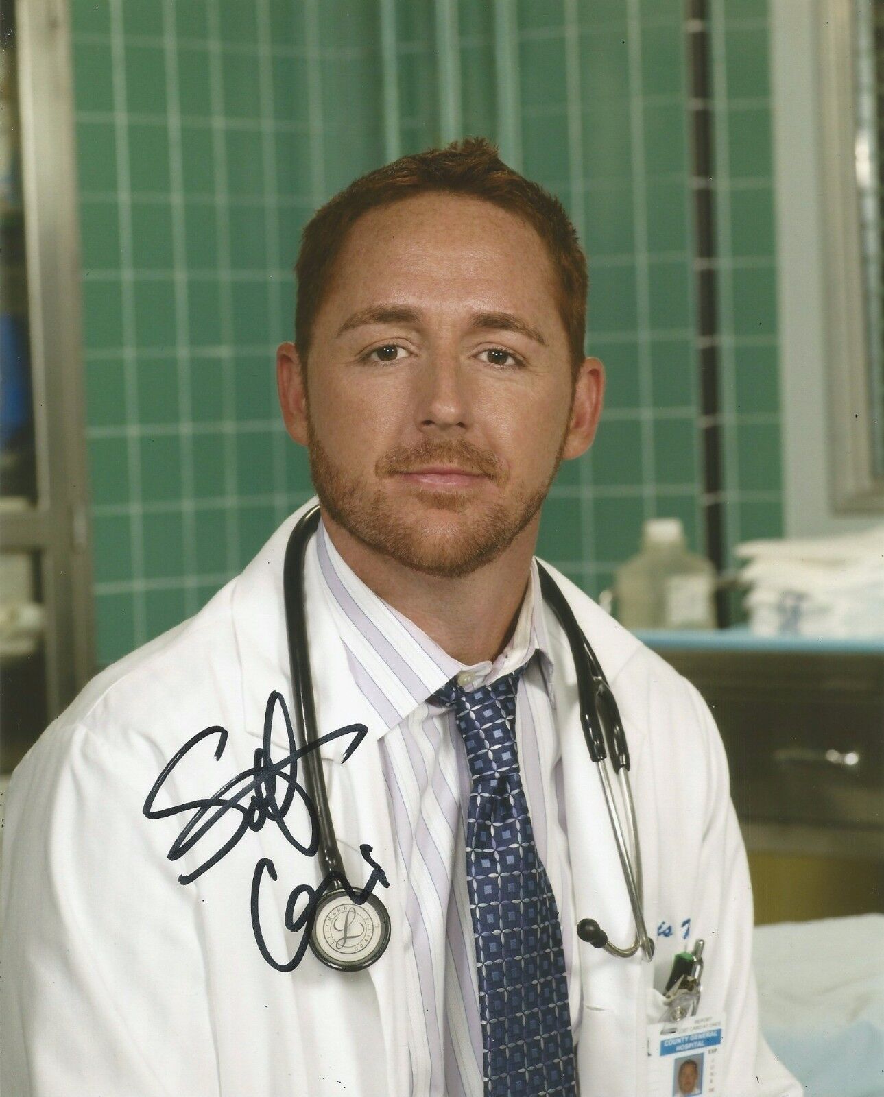 Scott Grimes Signed ER 10x8 Photo Poster painting AFTAL