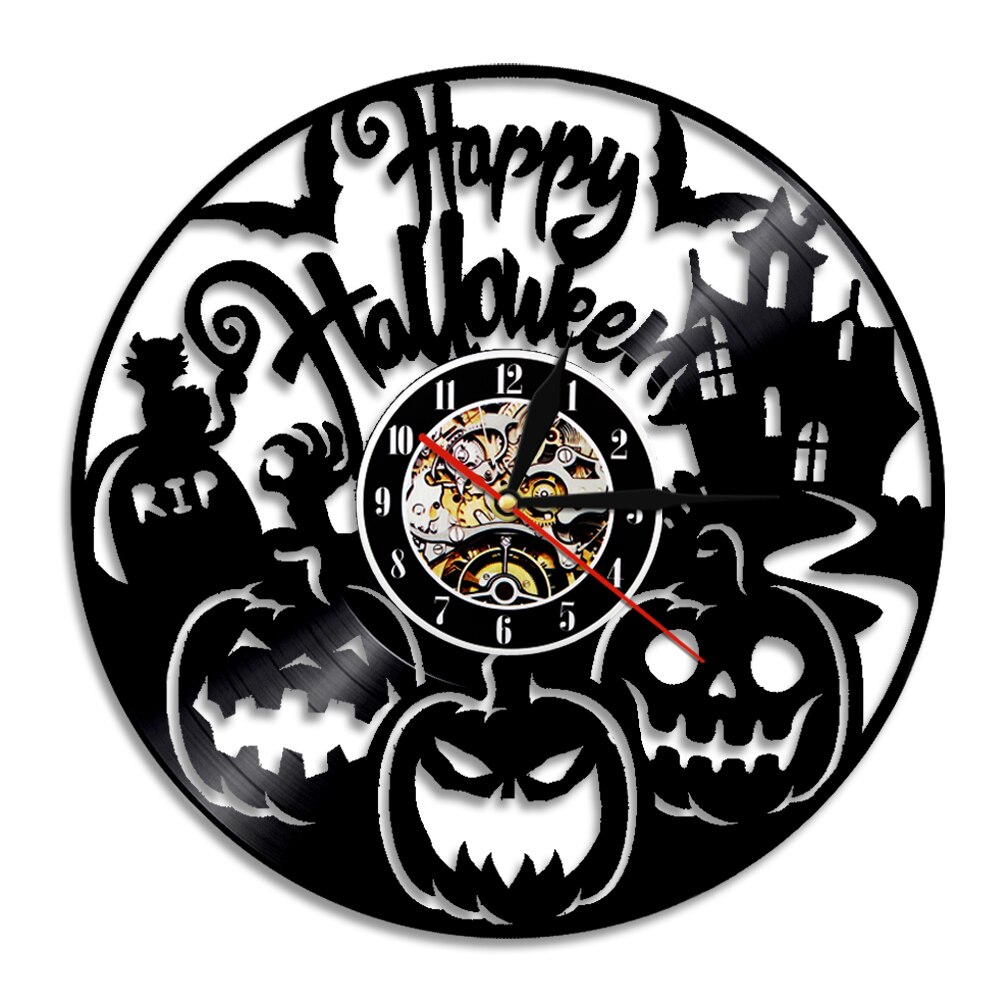 

Black Cat - Vinyl Record Wall Clock - Without LED, 501 Original