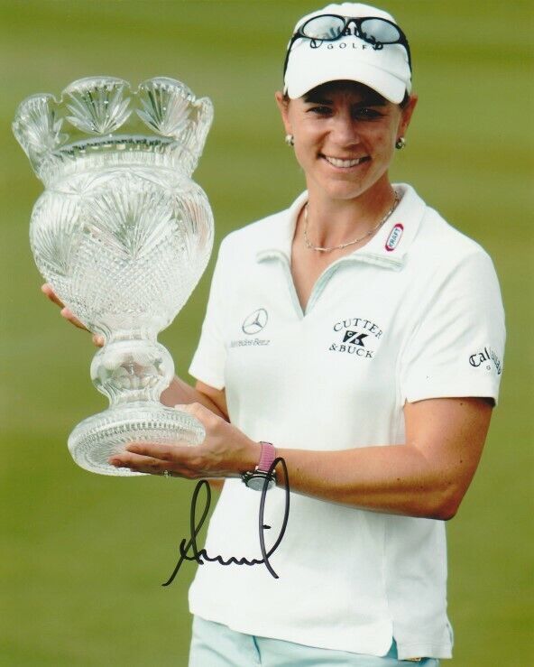 ANNIKA SORENSTAM SIGNED LPGA GOLF 8x10 Photo Poster painting #2 Autograph PROOF