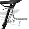 Bike Seatpost Mudguard Adjustable Tube Protector Bicycles Tube Mud Gravel Guard