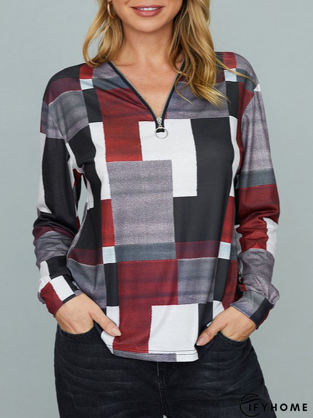 Cotton Long Sleeve Casual Top | IFYHOME