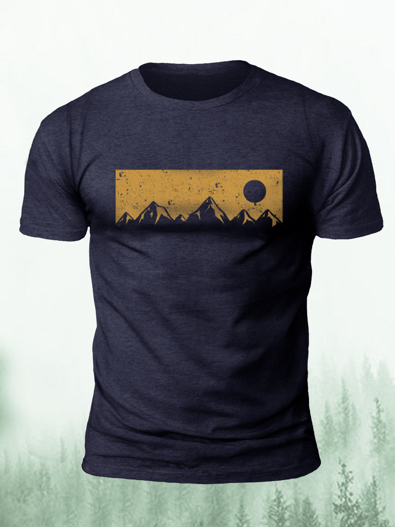 Men's Golden Classic Mountain Short-Sleeved Shirt