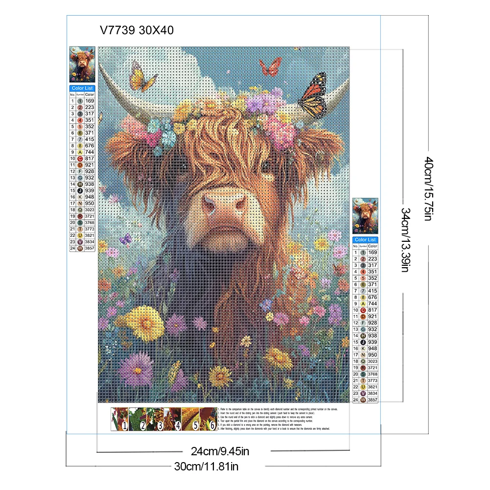 Diamond Painting - Full Round Drill - Flower Yak(Canvas|30*40cm)