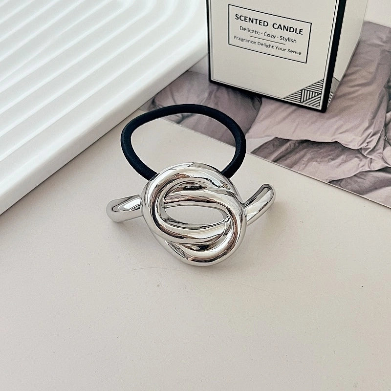 Women’s Minimalist IG Style Solid Color Zinc Alloy Hair Tie