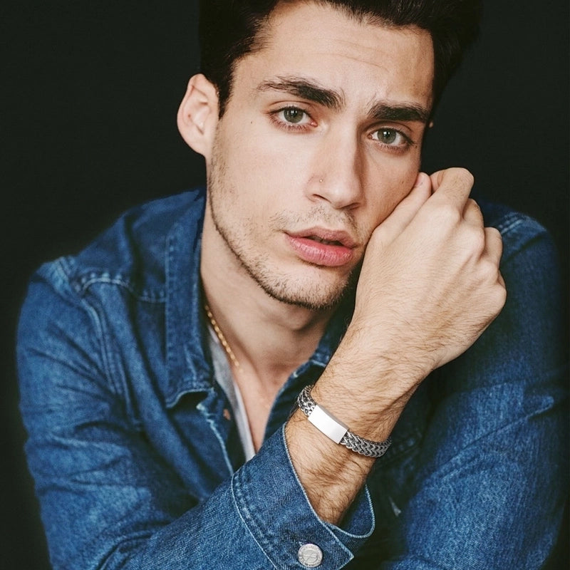 Minimalist Solid Color 304 Stainless Steel Men’s Bracelets