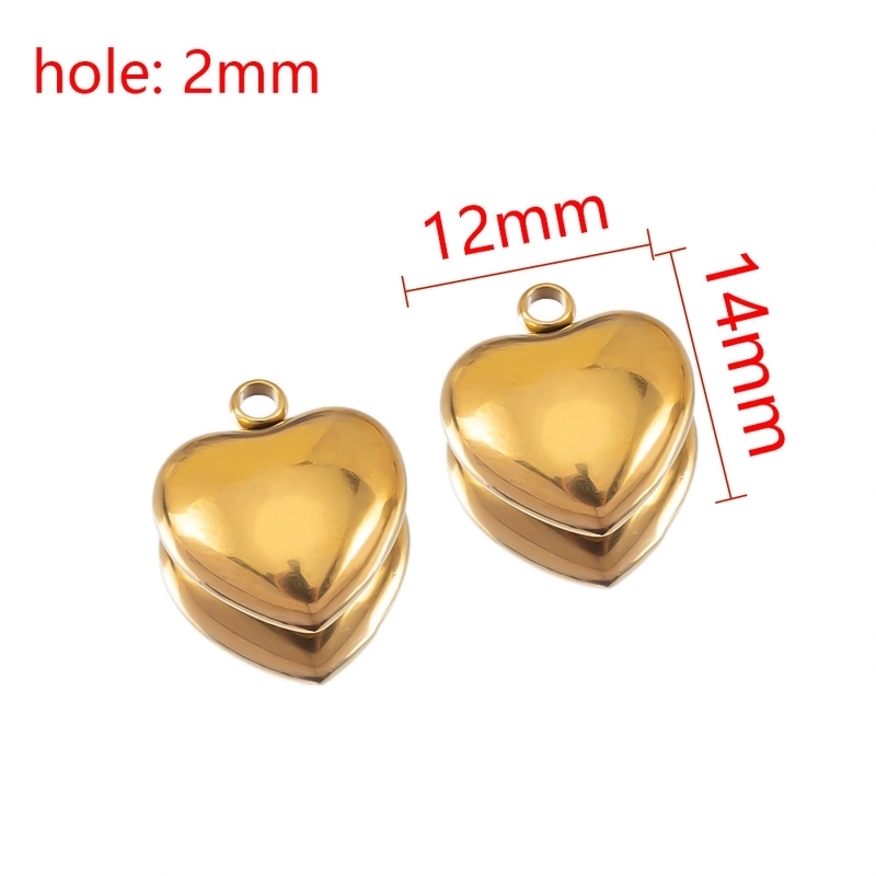 2 PCS/Package 304 Stainless Steel Star Flower Fish Tail Pendant Jewelry Accessories