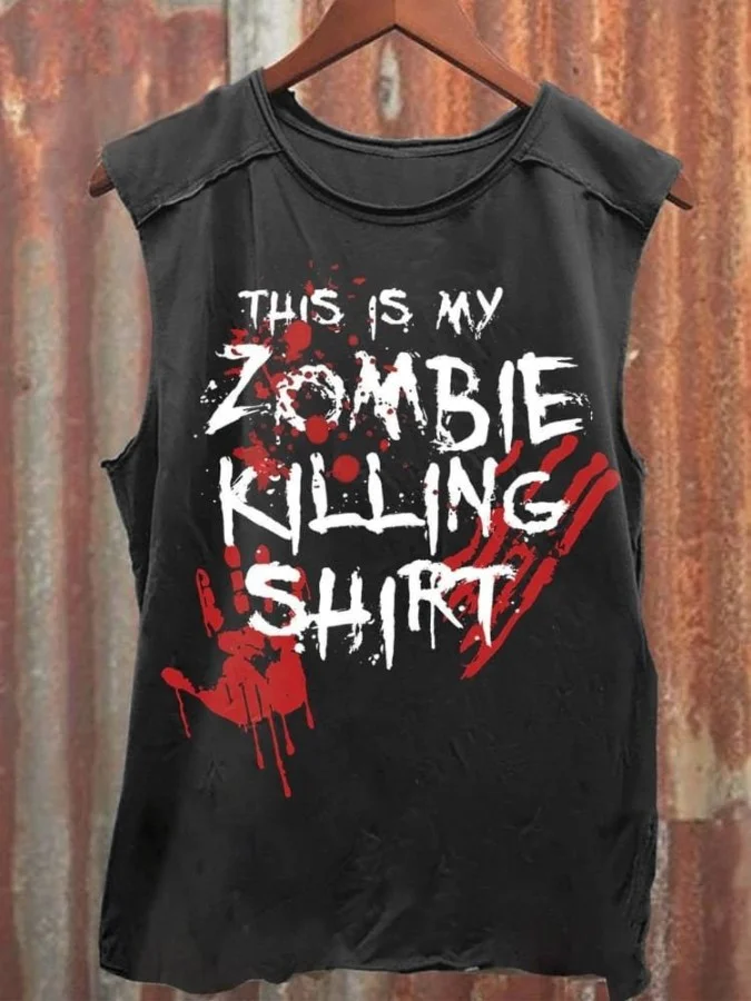 Comstylish This is My Zombie Killing Shirt Unisex Tank Top