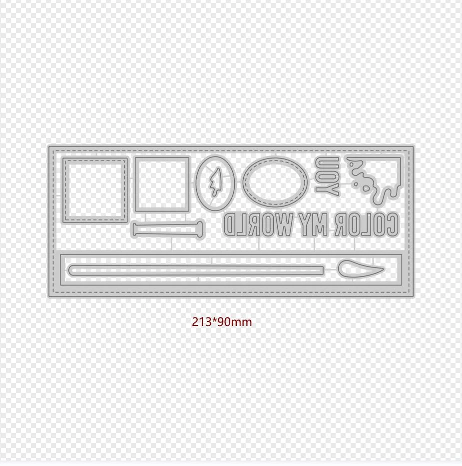 Metal Cutting Dies Slimline Essentials card Scrapbooking Stencil Cut Die For DIY Card Crafts Handmade