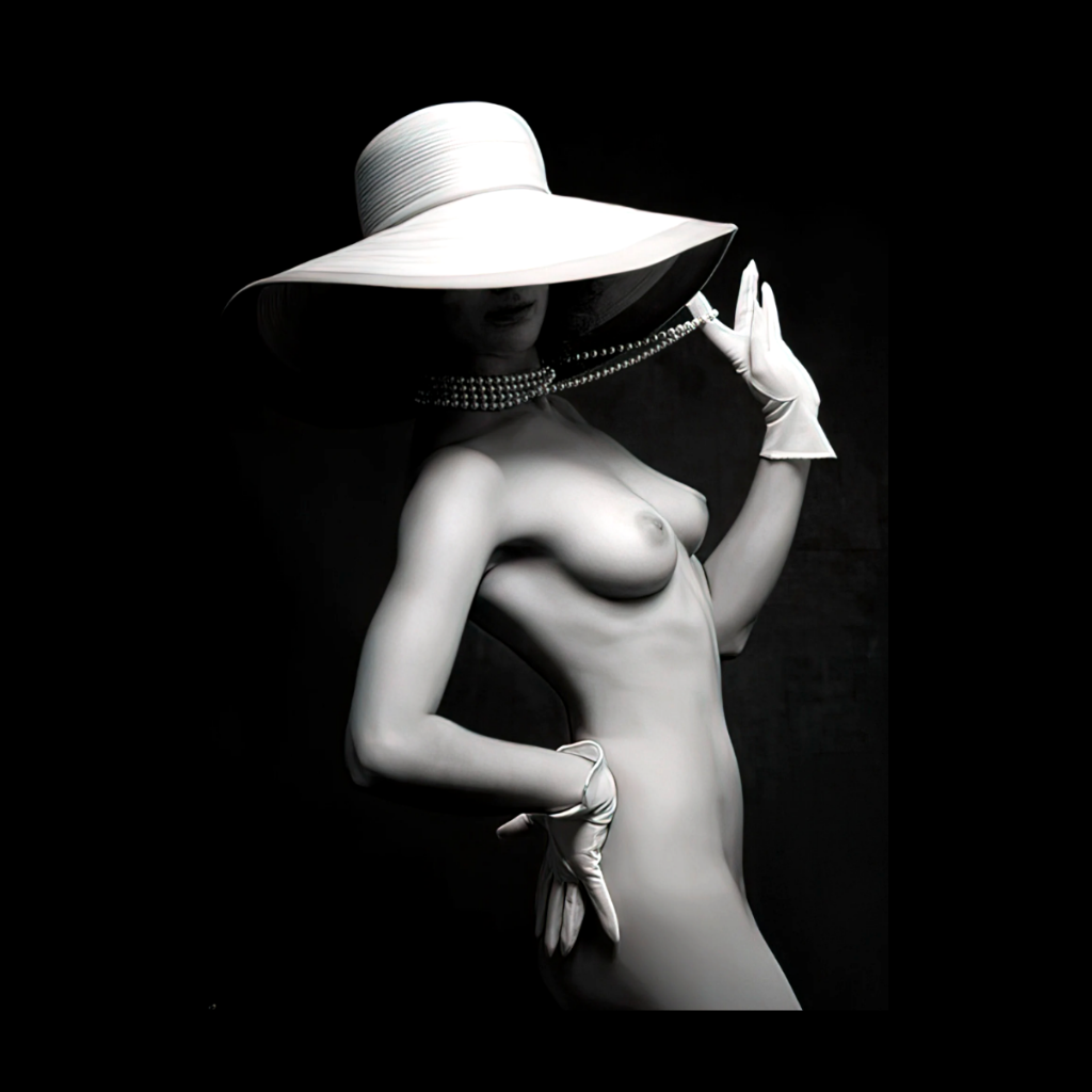 JAZZ ERA FASHION GIRL IN A HAT CANVAS PRINT