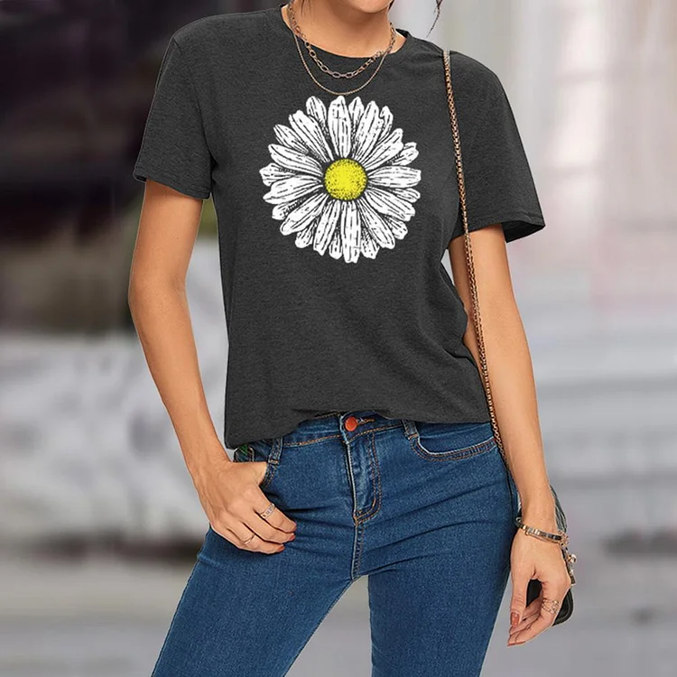 Art daisy T-shirt Tee --Annaletters