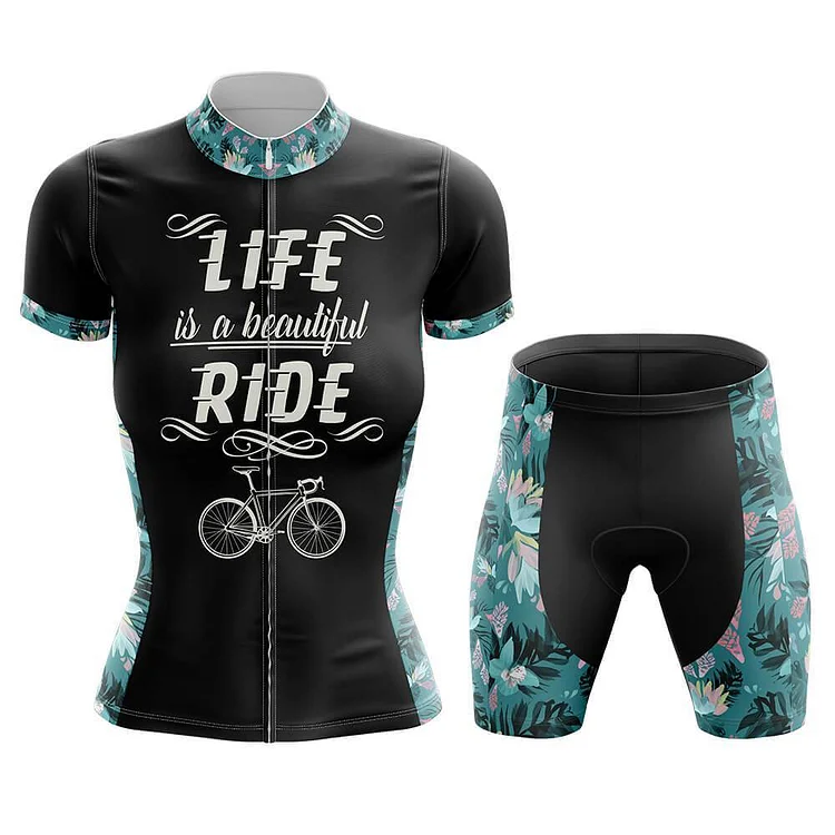 Life Is A Beautiful Ride Women's Short Sleeve Cycling Kit
