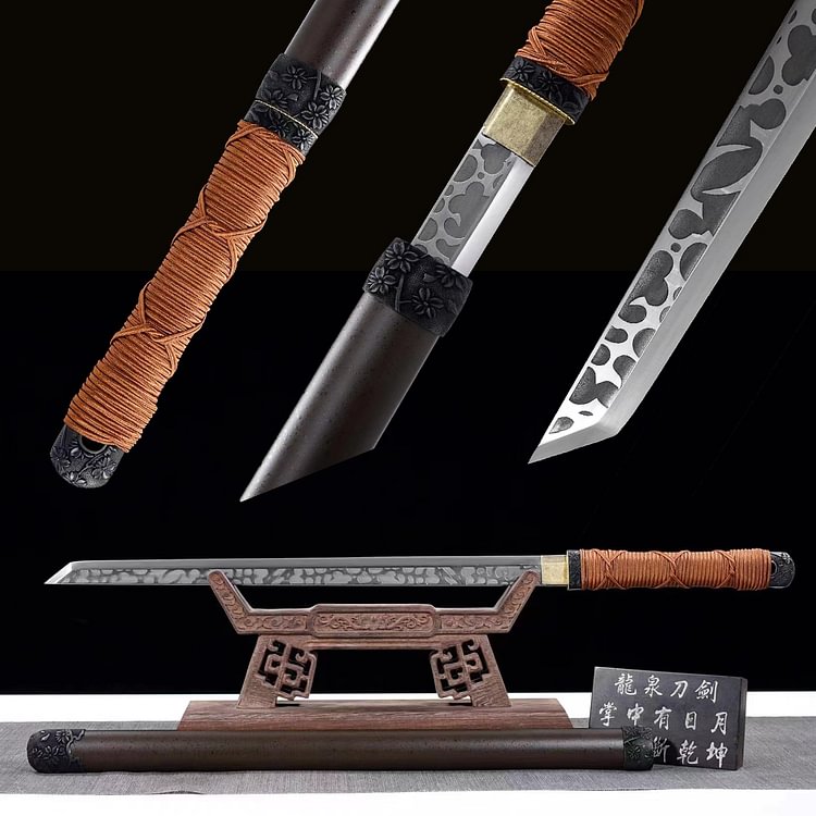 High speed steel brown Samurai sword,copper tsuba katana,silver blade Japanese handmade,katana swords,best katana,anime katana,cosplay sword