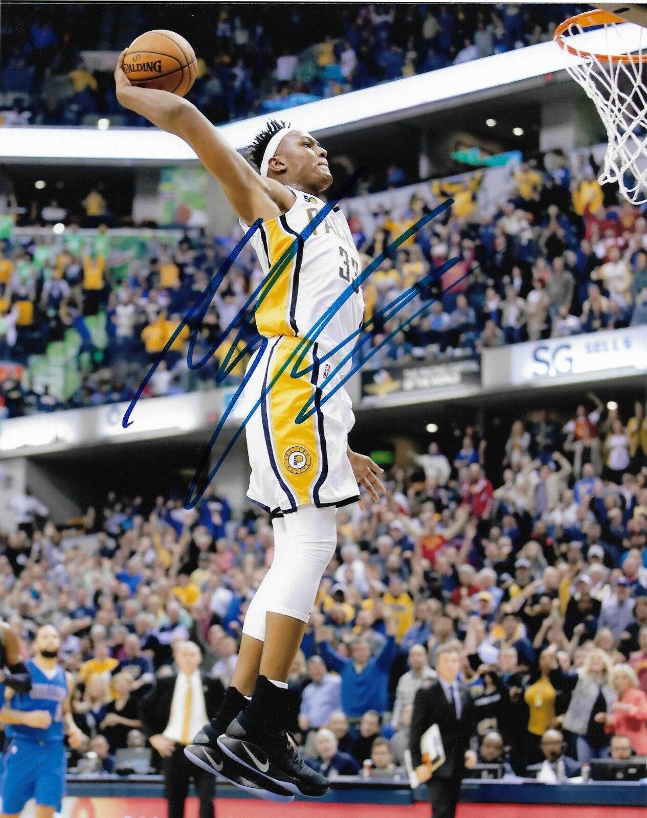 MYLES TURNER signed autographed INDIANA PACERS 8x10 Photo Poster painting w/COA