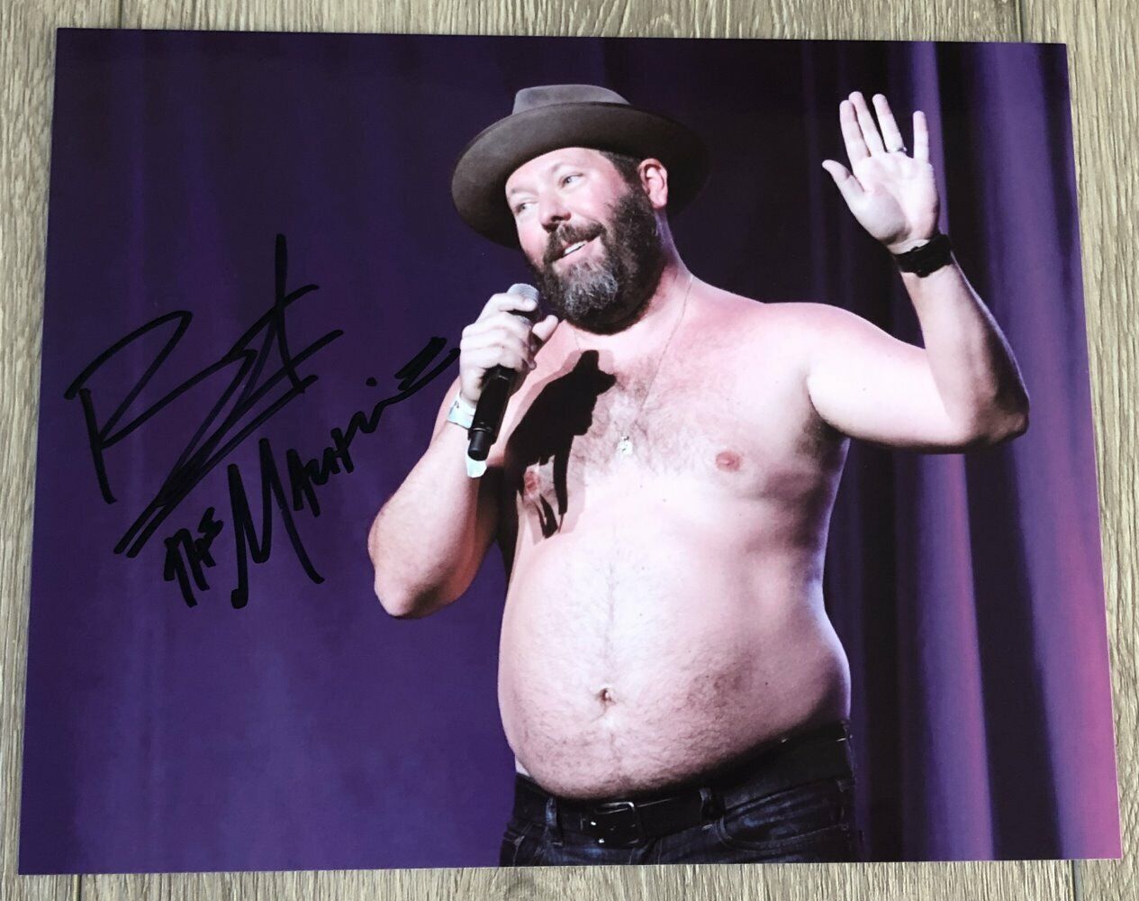 BERT KREISCHER THE MACHINE SIGNED AUTOGRAPH 8x10 Photo Poster painting E VAN WILDER w/PROOF